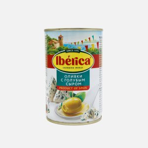 Оливки Иберика с голубым сыром ж/б/кл 300г