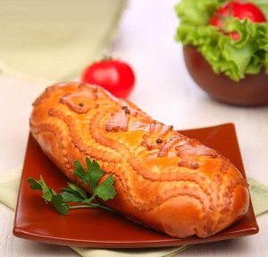 Кулебяка рыбная из Русской печи вес