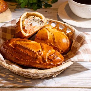 Кулебяка рыбная из Русской печи вес