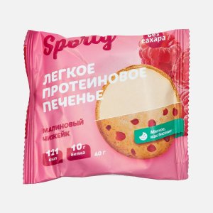 Печенье Спорти Малиновый чизкейк обогащенное белком 40г