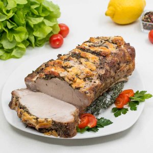 Свинина запеченная с моцареллой и томатами вес