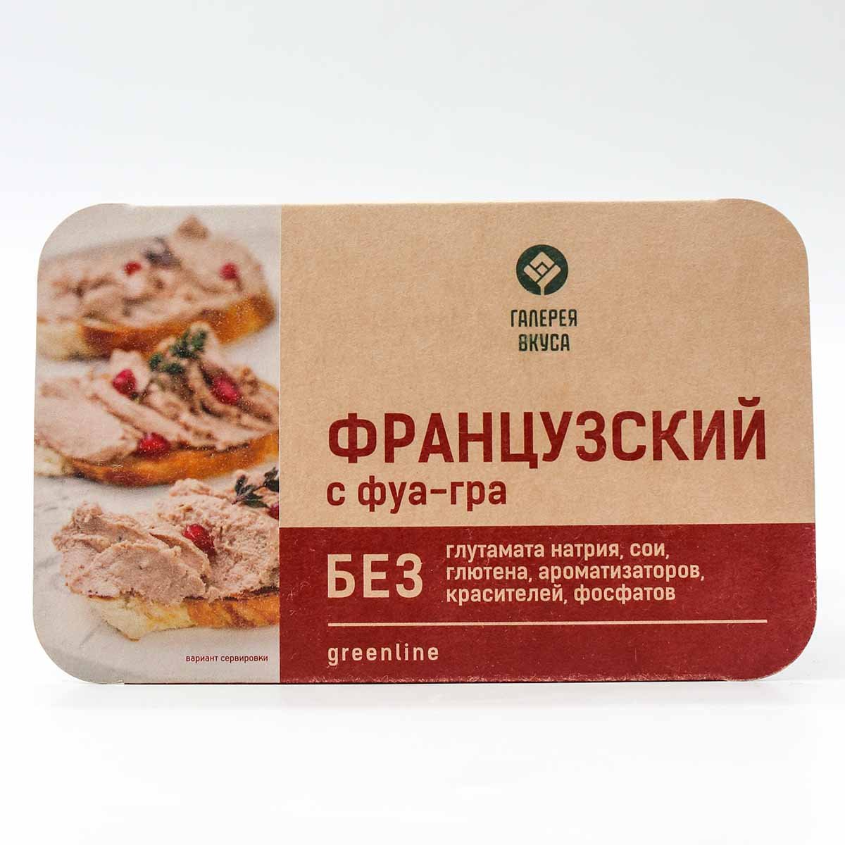 Паштет Галерея Вкуса Французский с фуа-гра пастеризованный к/к 146г -  купить с доставкой | Интернет-магазин Добрянка