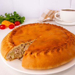 Пирог с курицей и картофелем вес