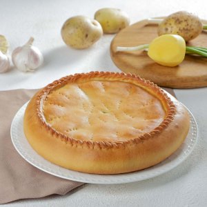 Пирог с курицей и картофелем вес