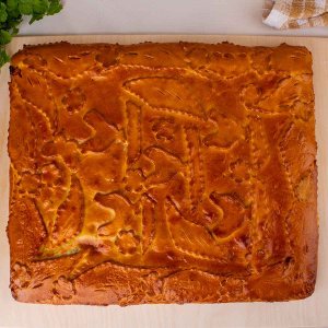 Пирог с куриными потрошками из Русской печи вес