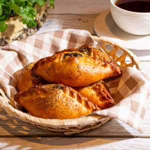 Расстегай с белыми грибами из Русской печи 44/6г