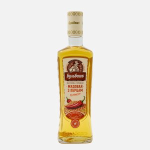 Настойка Бульбашъ Мядовая з перцам Беларуская горькая 37% ст/б 0,5л