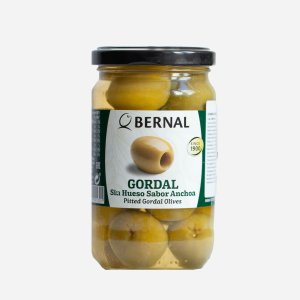 Оливки Берналь Гордаль зеленые с/к в анчоусном рассоле ст/б 300г