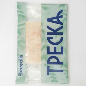 Треска Бореалис атлантическая филе блочное без кожи без костей с/м в/у 300г
