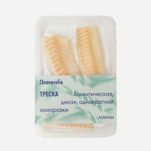 Треска Бореалис атлантич филе спинка б/кожи б/кост с/м в/у 400г