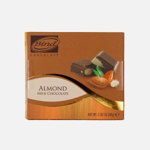 Шоколад Байнд молочный с миндалем 80г