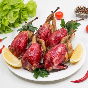 Перепела с вишнево-ореховым взваром вес