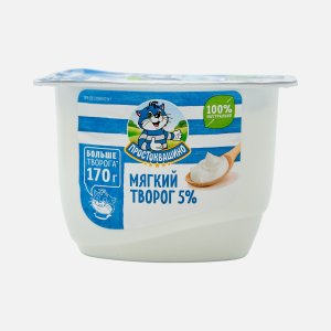 Творог Простоквашино Нежный мягкий 5% пл/ст 170г
