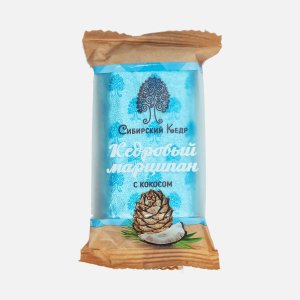 Конфеты Сибирский кедр Кедровый марципан с кокосом 40г