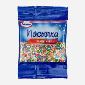 Посыпка ДрБейкерс Шарики цветные пл/пак 10г