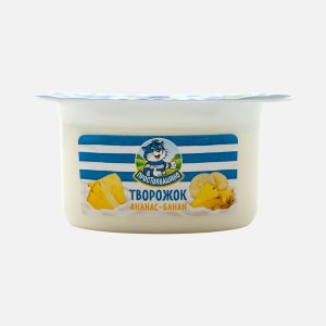 Продукт творожный Простоквашино Творожок Ананас/банан 3.6% пл/ст 110г