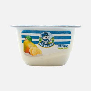 Продукт творожный Простоквашино Творожок Груша/банан 3.6% пл/ст 130г