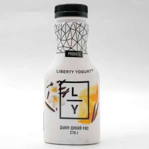 Биойогурт Либерти йогурт питьевой Дыня/дикий рис 2% 270г