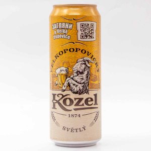 Пиво Велкопоповицкий Козел светлое пастеризованное 4% ж/б 0,45л