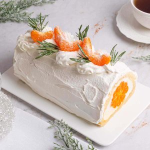 Рулет бисквитный Мандарин вес