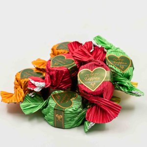 Конфеты Люкс Кэнди Хюррем темный шоколад с начинкой слив крем вес