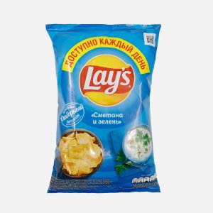 Чипсы Лэйс Сметана и зелень пл/уп 70г