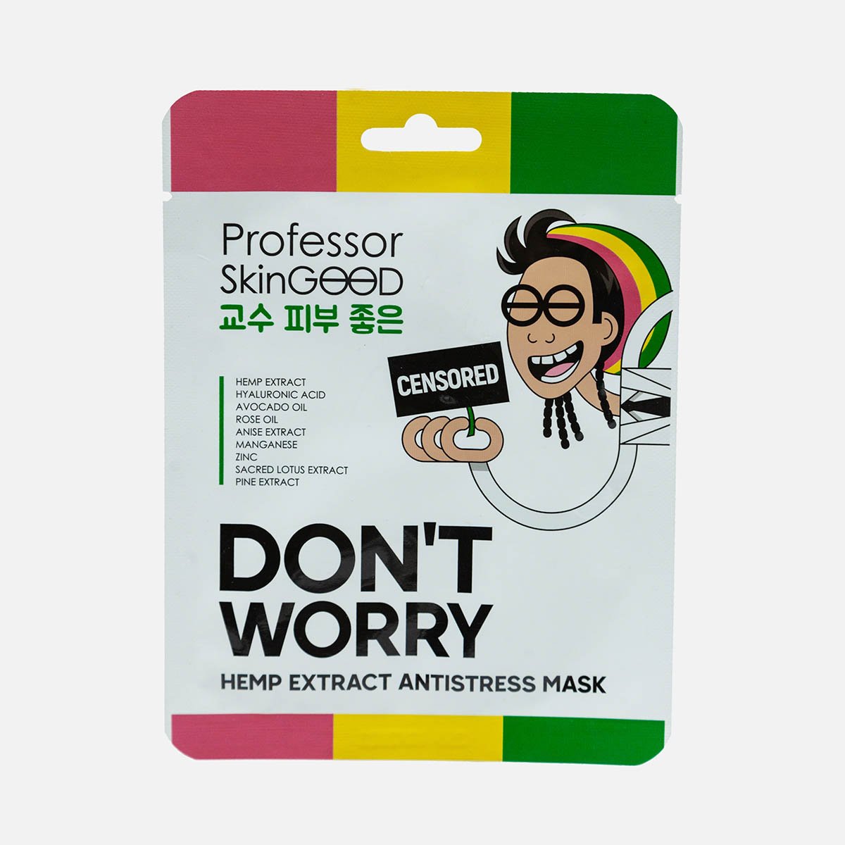 Маска Профессор Скин Гуд Донт Ворри д/лица расслабляющая с экс конопли Маска Профессор Скин Гуд Донт Ворри д/лица расслабляющая с экс конопли