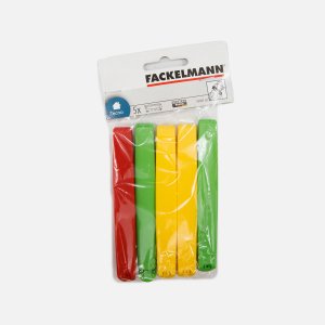 Зажимы Факельманн д/пакетов 5шт 11см полипропилен 12,5х8,5х1