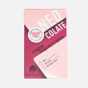 Шоколад Сибирский кедр без сахара с ядром кедрового ореха 30г