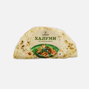 Сыр Халуми с азиатскими травами 50% вес Наша Сыроварня