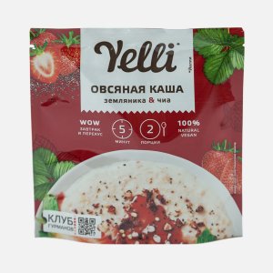 Каша Йелли овсяная Земляника и чиа 60г