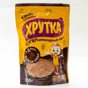 Какао-напиток Хрутка Супершоколадный вкус 200г