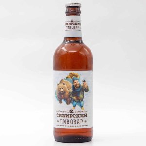 Пиво Сибирский пивовар светлое фильтрованное пастеризованное 4.9% ст/б 0,5л