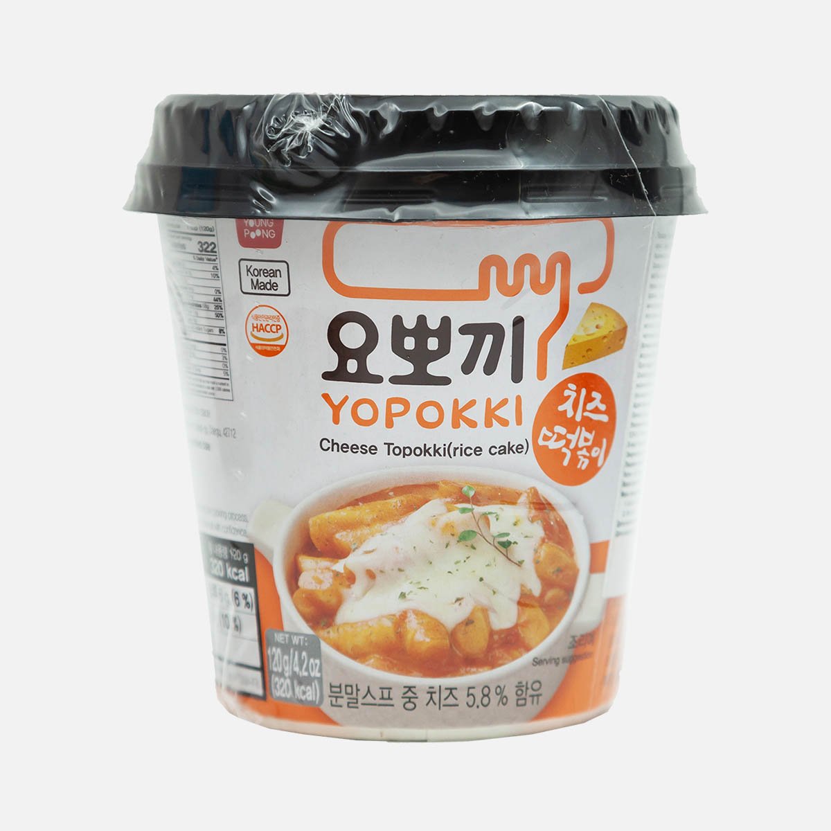 Клецки Йопокки Токпокки рисовые палочки с сырным соусом 120г Клецки Йопокки Токпокки рисовые палочки с сырным соусом 120г