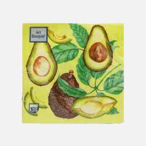 Салфетки Арт Букет Авокадо бум 33*33 3сл 20лист