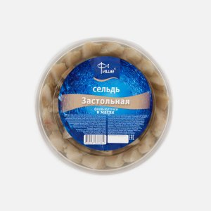 Сельдь Фише Застольная филе-кусочки в масле пл/б 430г