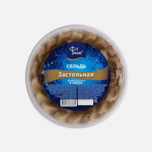 Сельдь Фише Застольная ф/к в масле пл/б 430г