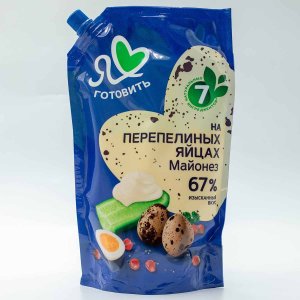 Майонез Я люблю готовить на перепелиных яйцах 67% д/п 600мл