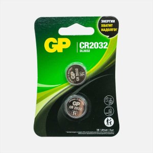 Элемент питания GP Литум CR2032 2шт 