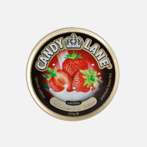 Леденцы Кэнди Лайн Клубника со сливками 200г