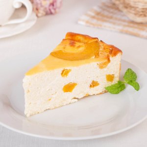 Запеканка из творога с персиками вес
