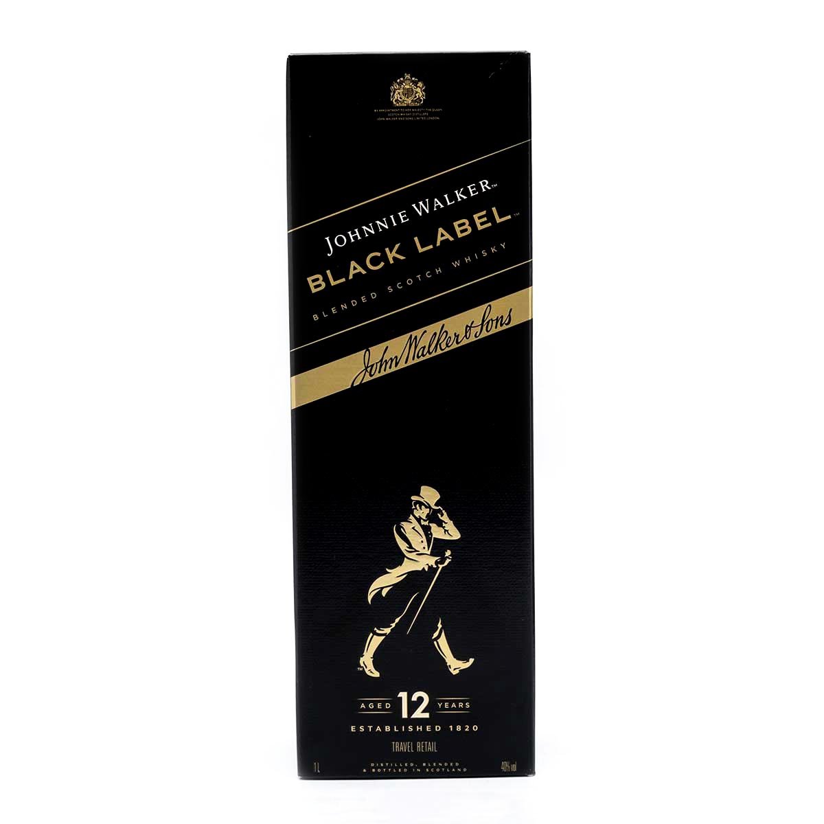 Виски Джонни Уокер Блэк Лейбл шотландский купаж 40% п/у 1л Виски Джонни Уокер Блэк Лейбл шотландский купаж 40% п/у 1л