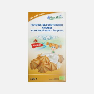 Печенье Флер Альпин Курабье безглютеновое из рис муки к/к 120г
