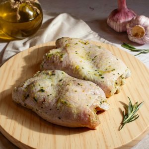 Филе бедра цыпленка в маринаде Чесночном с травами п/ф вес