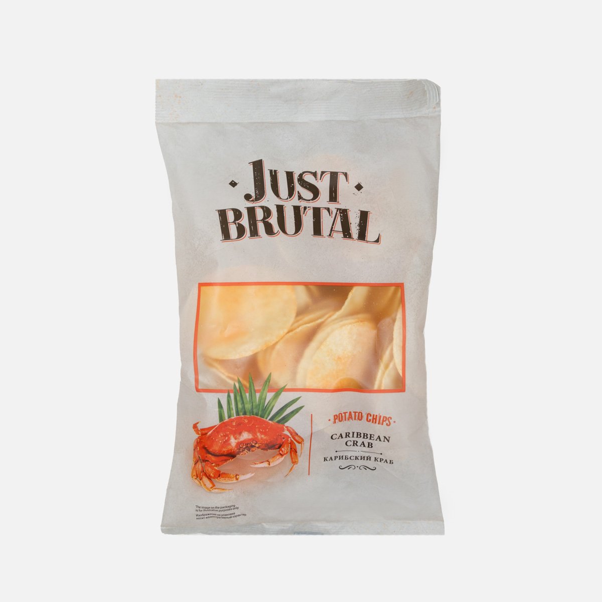 Чипсы Джаст Брутал со вкусом карибского краба 85г Чипсы Джаст Брутал со вкусом карибского краба 85г