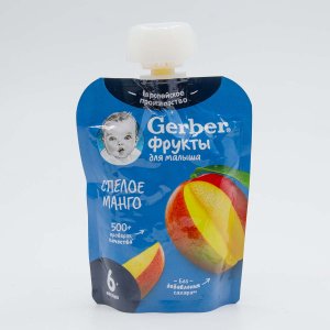 Пюре Гербер Спелое манго с 6мес 90г