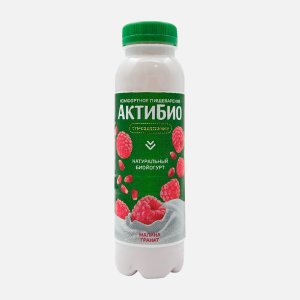 Биойогурт АктиБио Малина, Гранат обогащенный 1.5% пл/б 260г