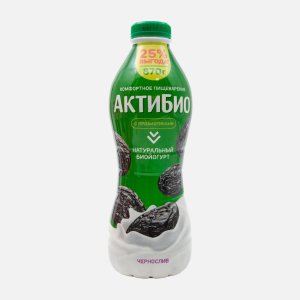 Биойогурт АктиБио Чернослив обогащенный 1.5% пл/б 870г