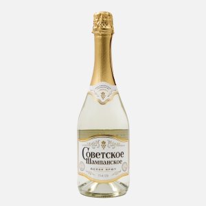Вино игристое Советсткое шампанское брют белое 10.5-12.5% ст/б 0,75л