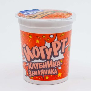 Йогурт Молочная кухня Клубника, земляника с 8мес 3% 200г